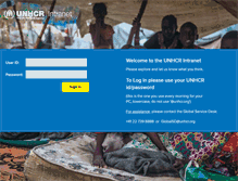 Tablet Screenshot of intranet.unhcr.org